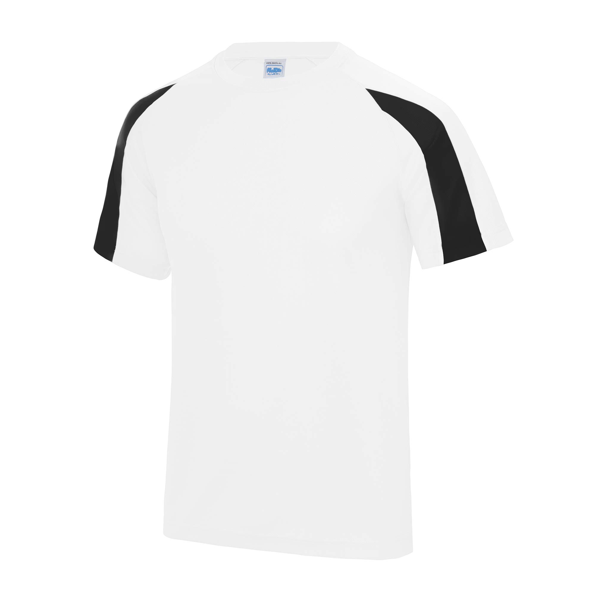 Just Cool Kids Big Boys Contrast Plain Sports T-Shirt - Breathable Cotton Athletic Tee for Boys Activewear - Perfect for Basketball, Soccer & Outdoor Play