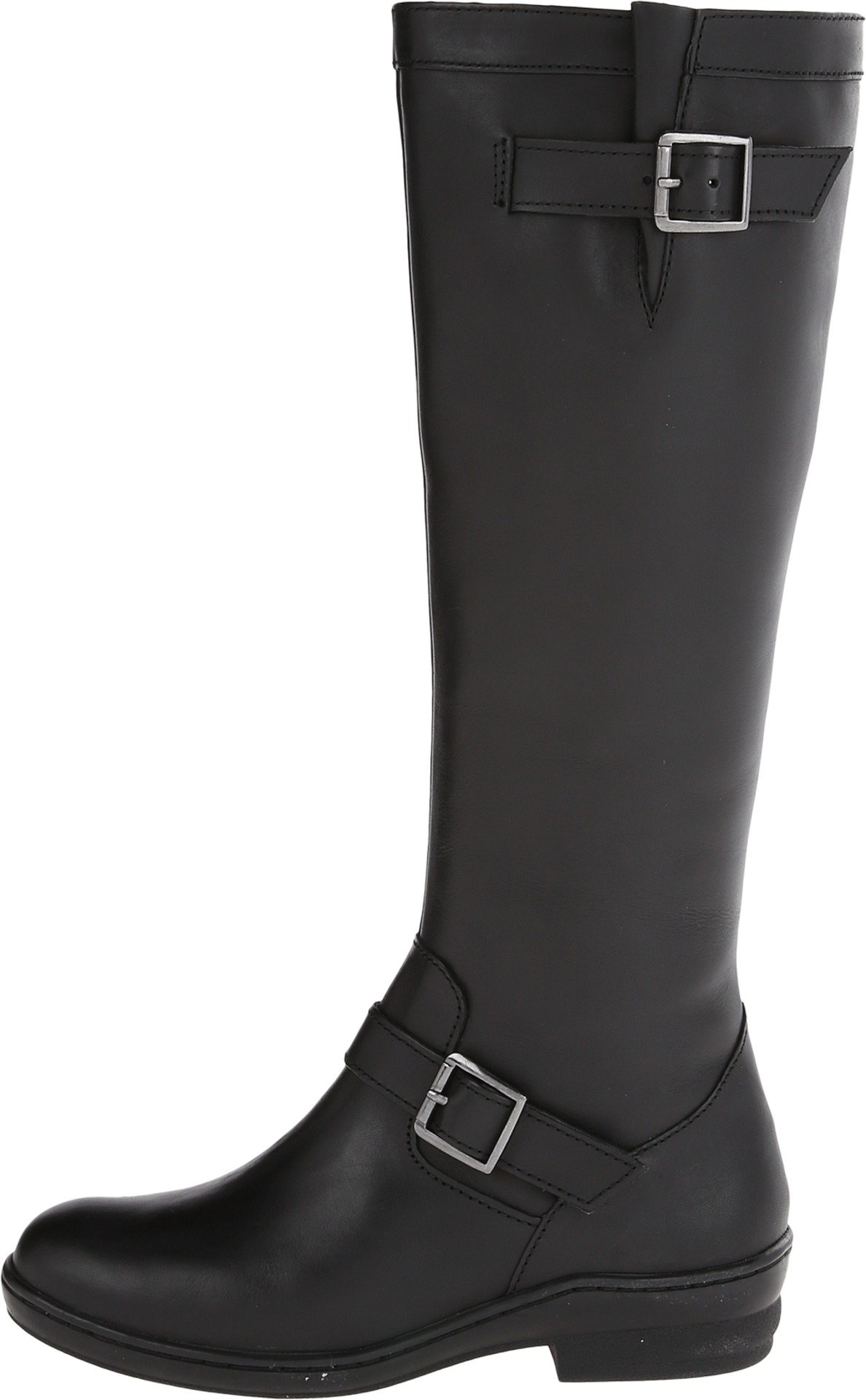 David Tate Della Tall Boots for Women - Black Leather Knee High Boots with Block Heel | Perfect for Fall, Winter & Office Wear