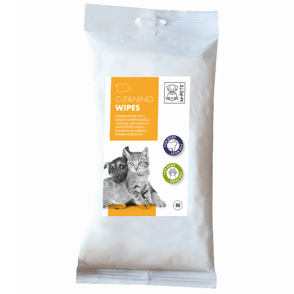 M PETS Hypoallergenic Pet Cleaning Wipes for Dogs & Cats - Gentle & Moisturizing Grooming Wipes for Paws, Face & Body - Perfect for Travel, After Walks & Between Baths