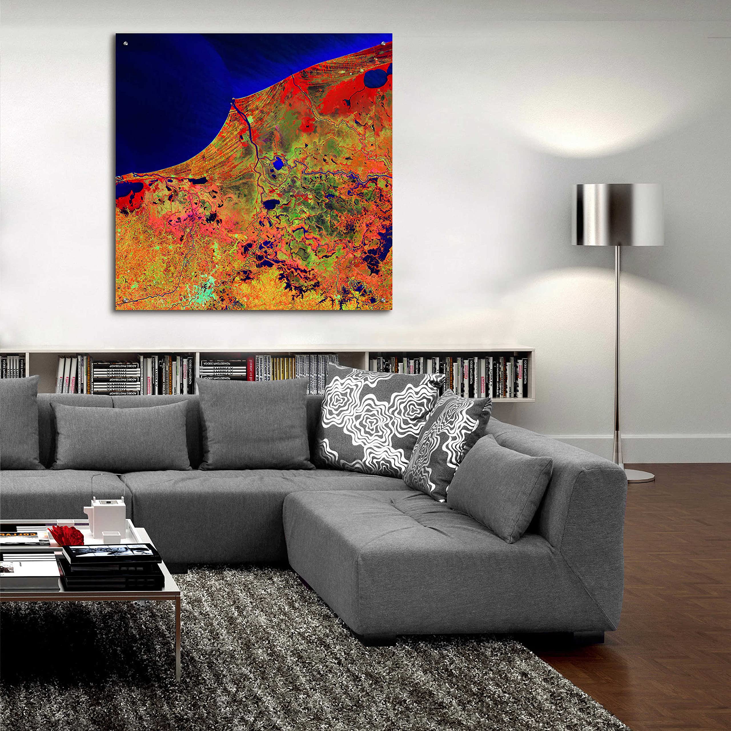 Epic Art 'Earth as Art: Mexico's Biosphere' - 36x36 Inch Acrylic Glass Wall Decor - Modern Home & Office Wall Art - Perfect for Living Room, Bedroom or Office Decoration