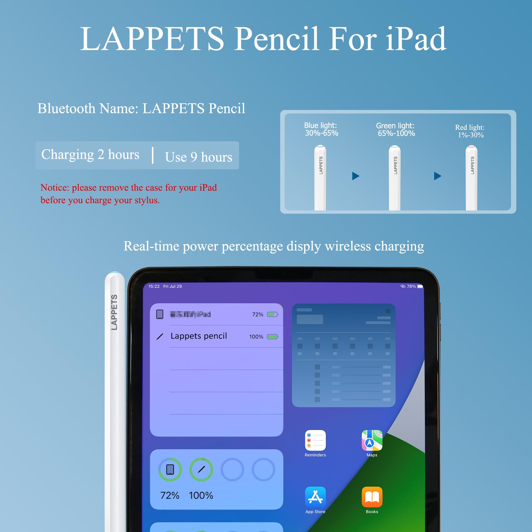 Apple Pencil 2nd Generation with Palm Rejection & Magnetic Wireless Charging - Stylus Pen for iPad Pro 11/12.9 Inch, iPad Air 4th/5th Gen, iPad Mini 6th Gen - Perfect for Drawing, Note-Taking & Professional Design