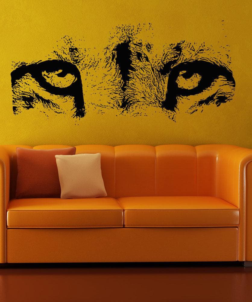Cheetah Eyes Vinyl Wall Decal Sticker #5512 - Self-Adhesive Animal Print Wall Art for Home, Nursery, or Office Decor