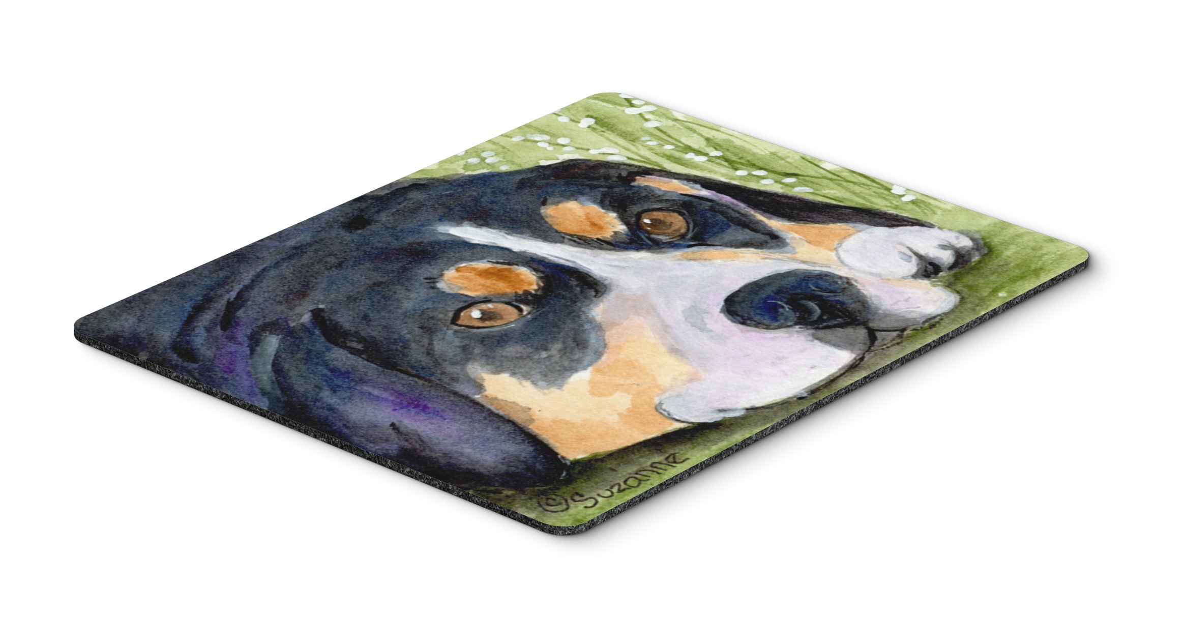 Caroline's Treasures SS8596MP Entlebucher Mountain Dog Mouse Pad - Large Washable Non-Slip Desk Mat for Home Office, Gaming & Computer Work | Cute Dog-Themed Mousepad for Laptop & PC Use