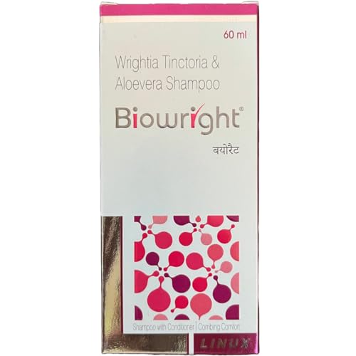 Biowright Natural Shampoo 60ml (2-Pack) - Gentle Daily Cleansing for All Hair Types - Perfect for Travel & Gym
