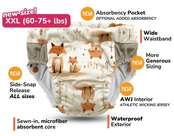 Lil Learnerz 2.0 Training Pants & Swim Diapers for Toddlers - Soft Reusable Potty Training Underwear & Waterproof Swim Diaper for Baby Boys & Girls - Perfect for Swimming Lessons & Potty Training