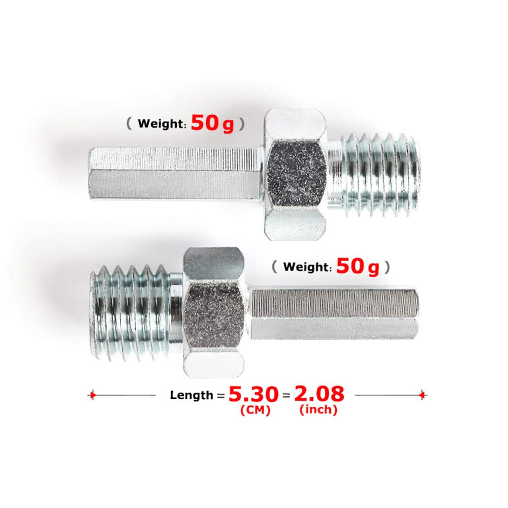 2 Pcs Drill Arbor Adapter 5/8