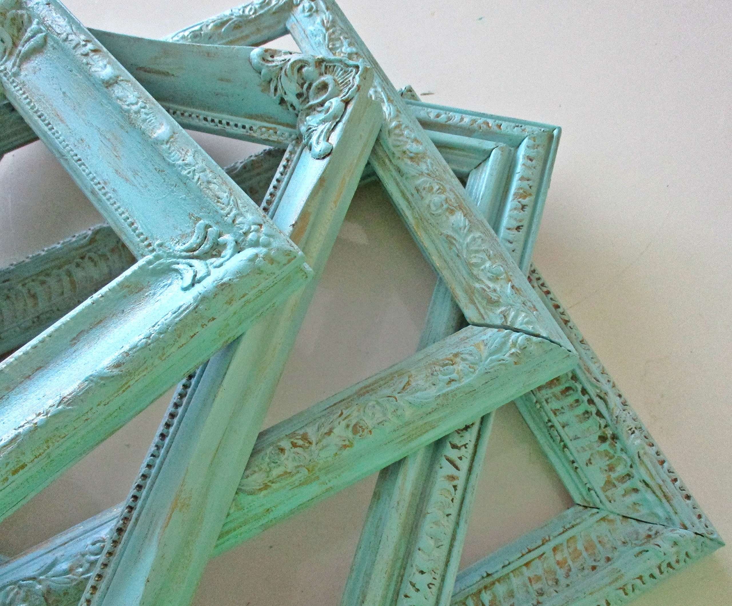 Vintage Upcycled Picture Frames - Shabby Chic Baroque Wall Decor for Wedding & Nursery Gallery