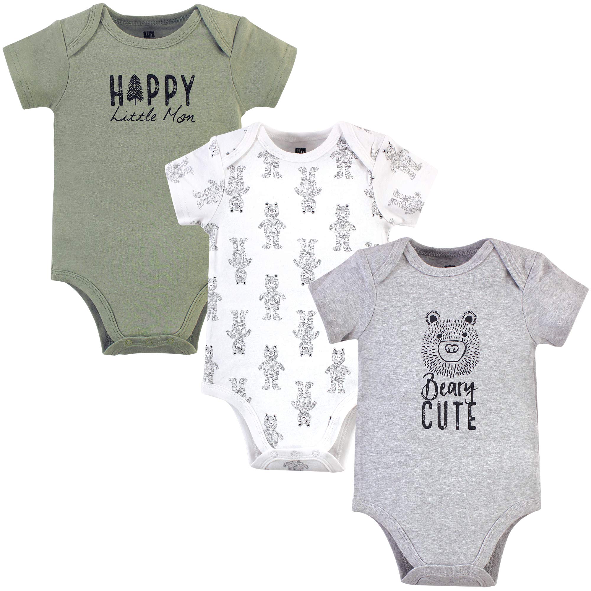 Hudson Baby Cotton Bodysuits - Soft Unisex Onesies for Newborns