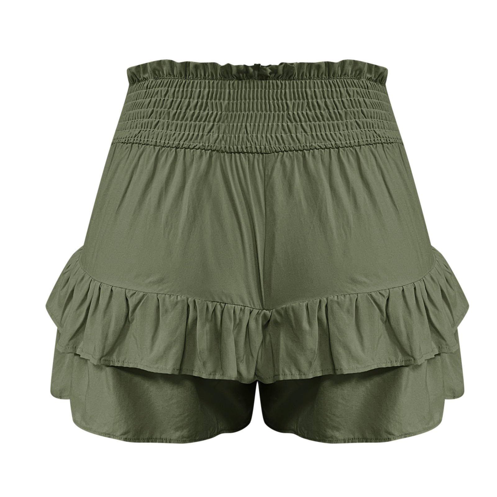 Women's High Waisted Bermuda Shorts - Summer Casual Beach Shorts for Outings