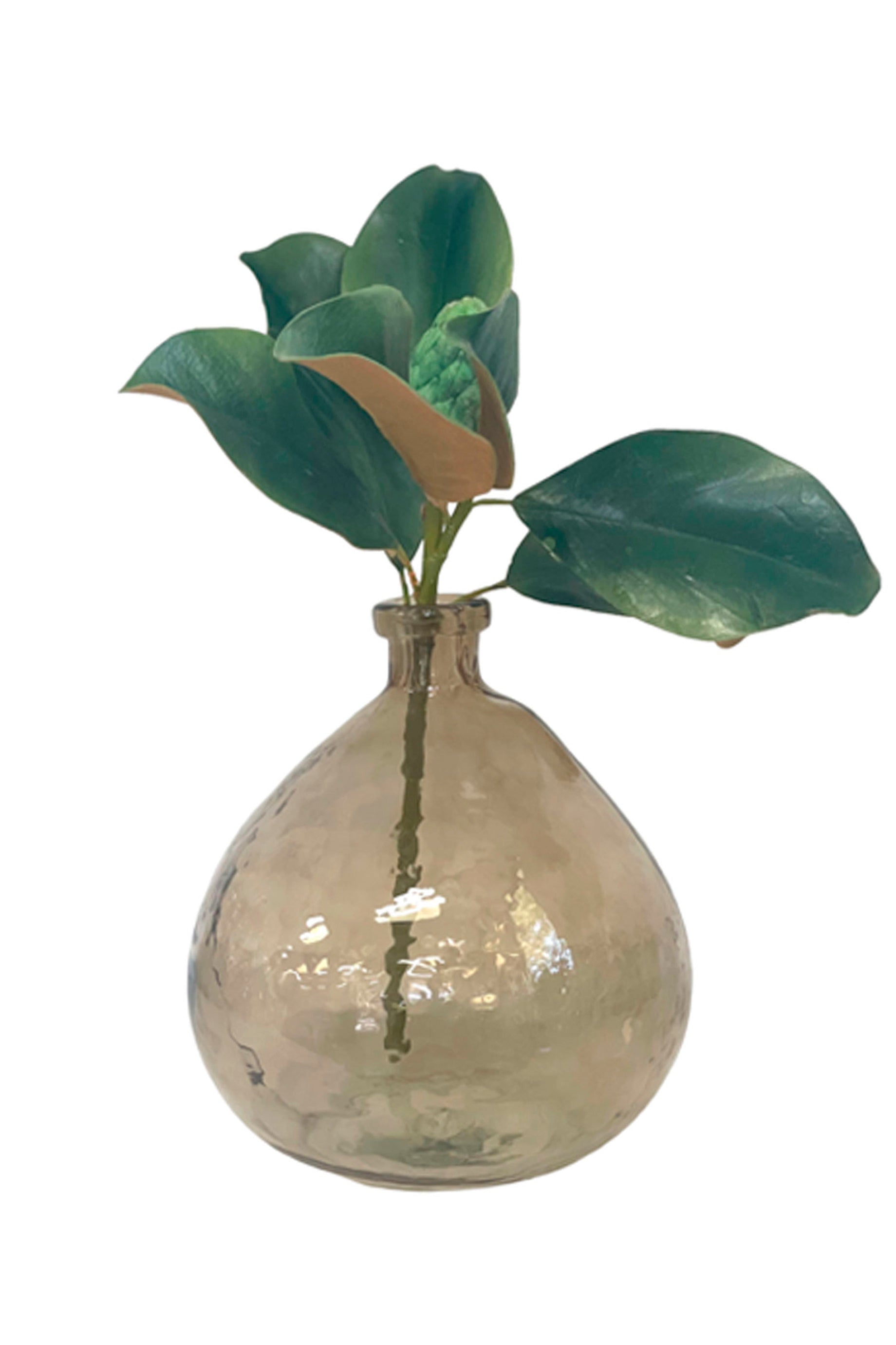 Brown Tortoise Husk Glass Vase - Handmade Decorative Vase for Home, Office & Wedding Decor - Perfect for Centerpieces, Floral Arrangements & Gift Giving