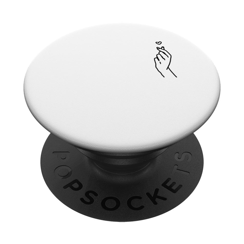 Kpop Love Heart Merchandise - K-pop & Kdrama Themed PopSockets & Adhesive PopGrips for Phones - Perfect for Kpop Fans, BTS Army, and Kdrama Lovers