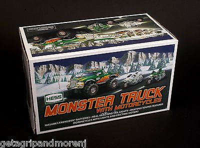 HESS Monster Truck with Motorcycles 2007 - Diecast Toy Car Collection for Kids & Adults - Perfect for Playtime, Display & Gift Giving