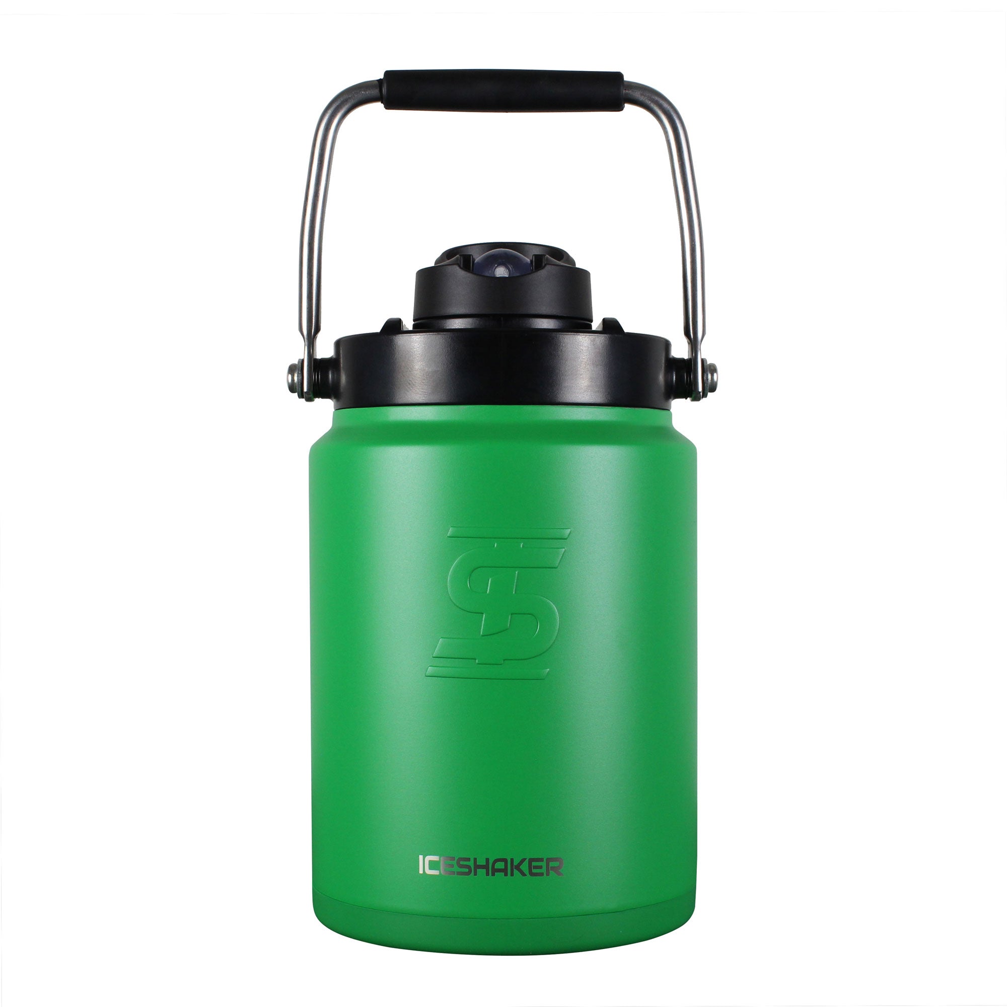 Premium Half Gallon Water Jug with Non-Slip Silicone Base - Dragon Green | Leak-Proof Large Capacity Drink Container for Gym, Hiking, Camping & Outdoor Activities