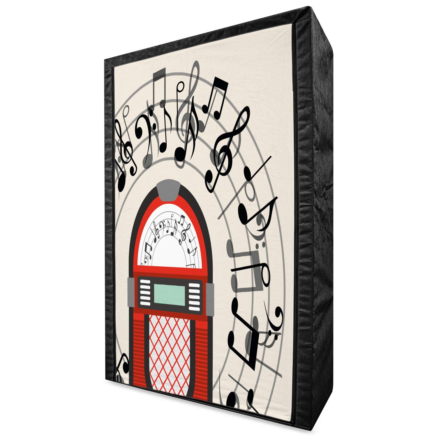 Ambesonne Portable Fabric Wardrobe with Shelves - 42.5