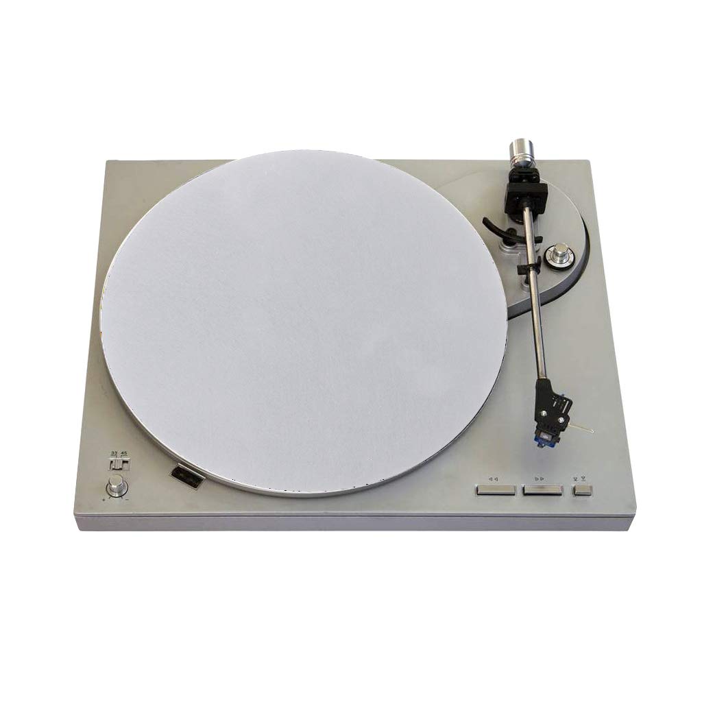 Lily Brown 3MM Thick Anti-Static Felt Turntable Mat - Premium Anti-Vibration Slipmat for Vinyl Record Players & Audiophile Headphones - Perfect for DJs, Music Lovers & Home Audio Systems