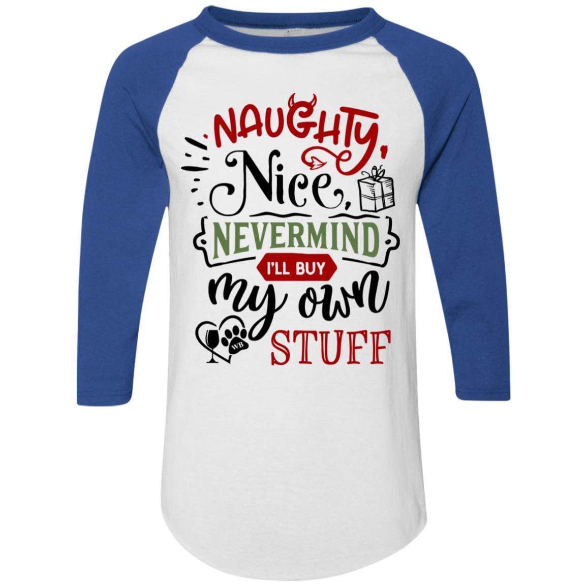 WineyBitches.Co Colorblock Raglan Jersey - Trendy Baseball Tee for Women | Soft & Comfortable Long Sleeve Shirt | Perfect for Casual Wear, Girls Night Out & Wine Tasting Events