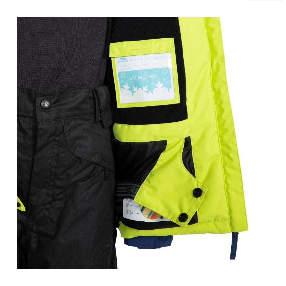 **Trespass Freebored Boys Jacket - Waterproof Winter Jacket for Toddlers (2-3 Years, Lime Green) - Perfect for Outdoor Play & Cold Weather**