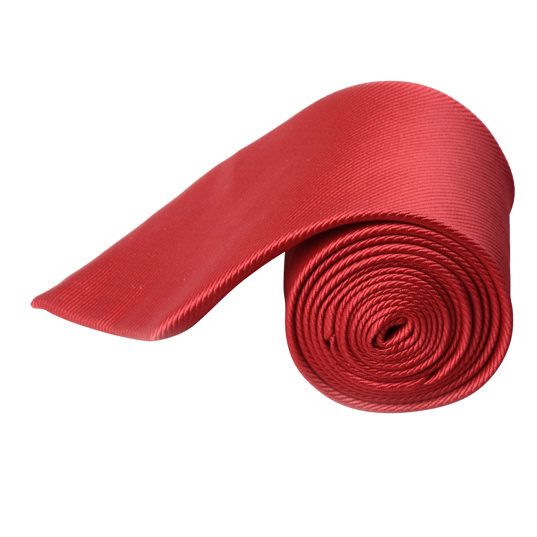 QBSM Men's Solid Polyester Neckties - Classic Pure Color Formal Neck Ties for Business, Office, Wedding & Special Occasions