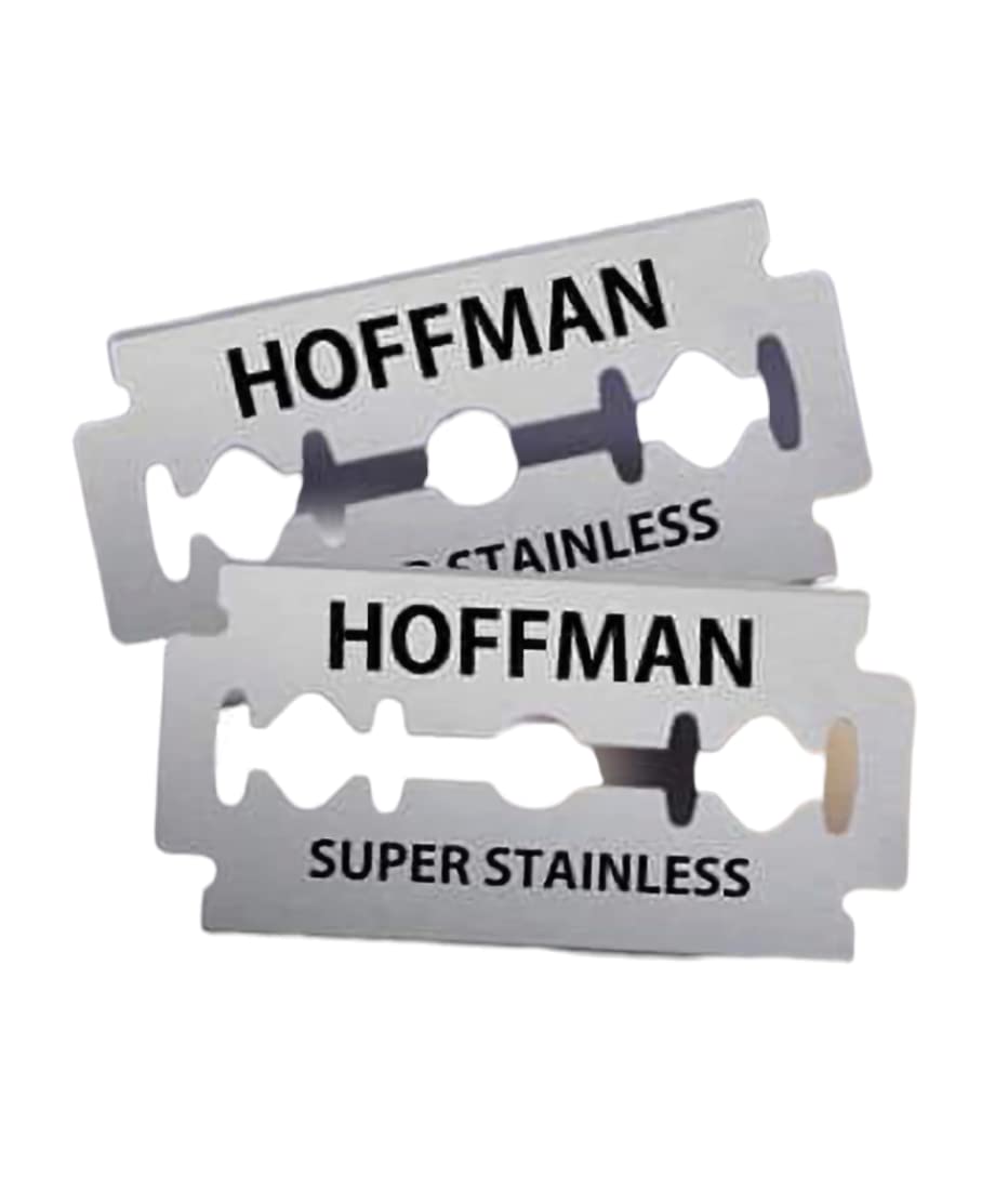 50 Count Double Edge Safety Razor Blades - Premium Hi-Stainless Steel Blades for Smooth Shaving - Compatible with Most Safety Razors - Ultra Sharp & Long-Lasting - Perfect for Men's Facial Hair & Body Grooming at Home or Travel