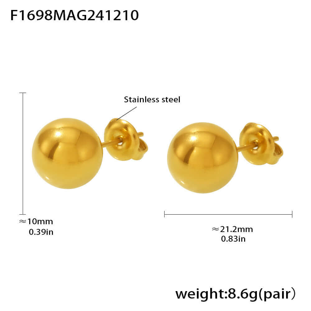 Chunky Two-Way Hoop Earrings for Women - Trendy Gold & Silver Fat Hoops | F1697 | Perfect for Casual Outfits, Parties & Everyday Wear