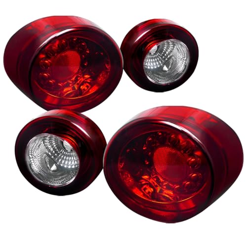 Chrome Housing Red/Clear Lens