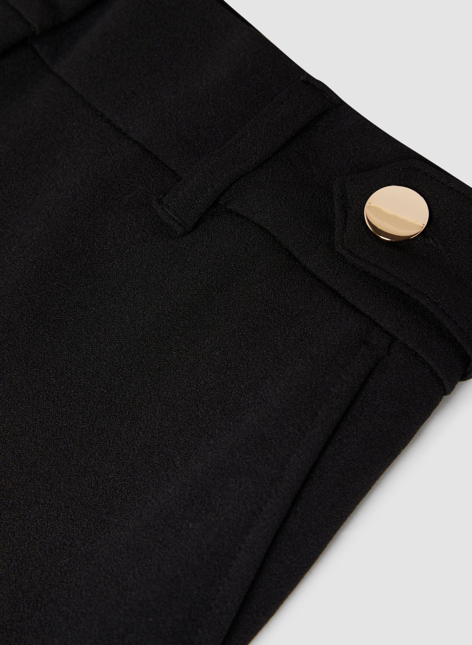 City Fit Button Detail Pants for Women - High Waisted Slim Trousers with Stretch for Work & Casual Wear | Office, Travel & Everyday Outfits