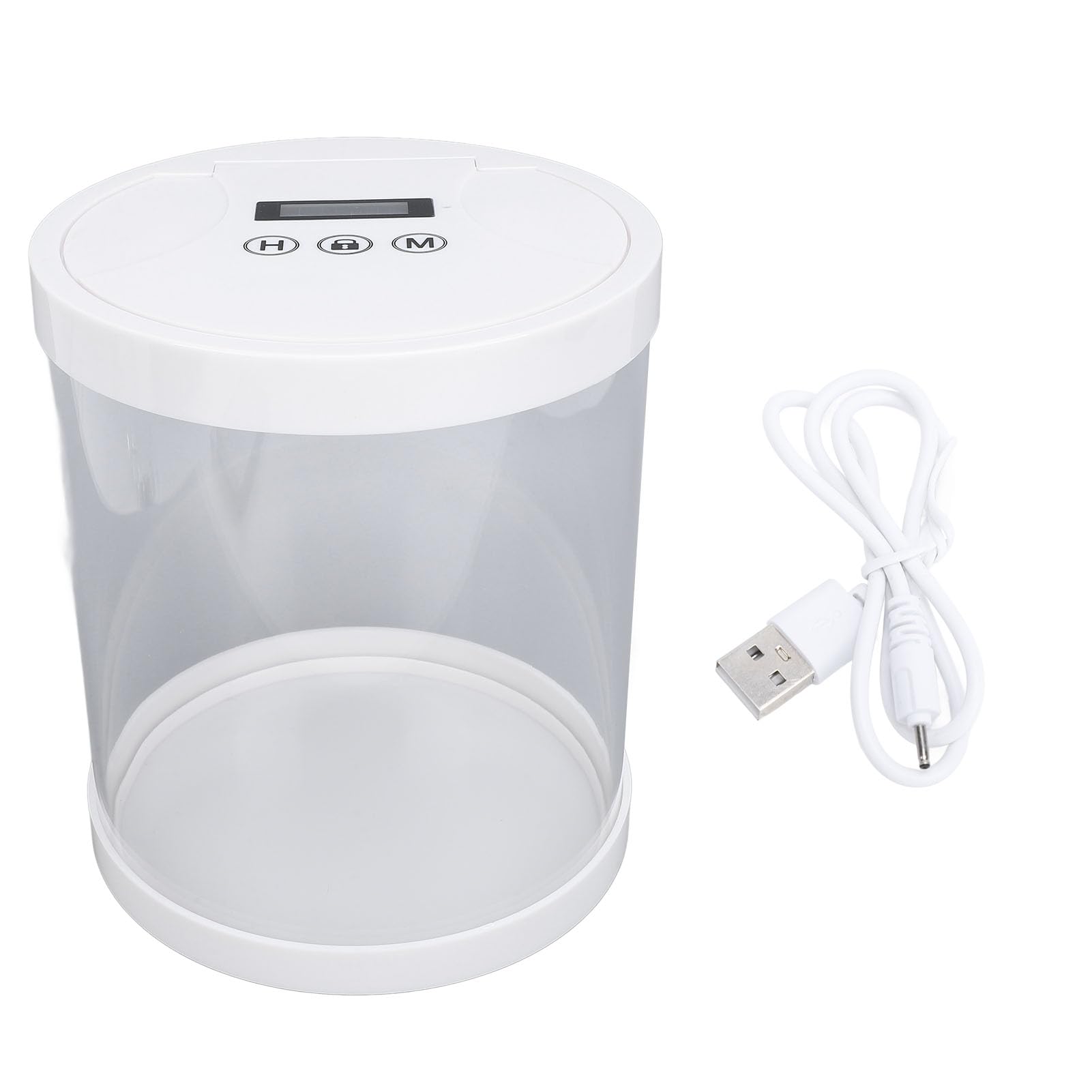 Electronic Password Timer Lock Box for Phone, Keys & Wallet - Multi-Purpose Time Lock Container for Home, Office & School - Durable Plastic Safe Box (White) - Perfect for Focus, Productivity & Self-Control