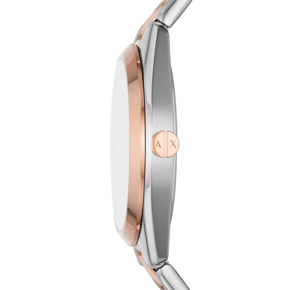 ARMANI EXCHANGE AX5655 Women's Two-Tone Stainless Steel Watch - Multifunctional Chronograph, Water Resistant, Fashion Accessory for Work & Evening Events