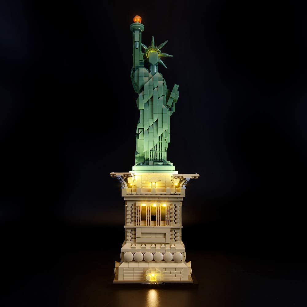 Briksmax LED Lighting Kit for Lego Architecture Statue of Liberty Model 21042 - Compatible with Lego Building Blocks (Lego Set Not Included) - Perfect for Display, Gifts, and DIY Home Decor