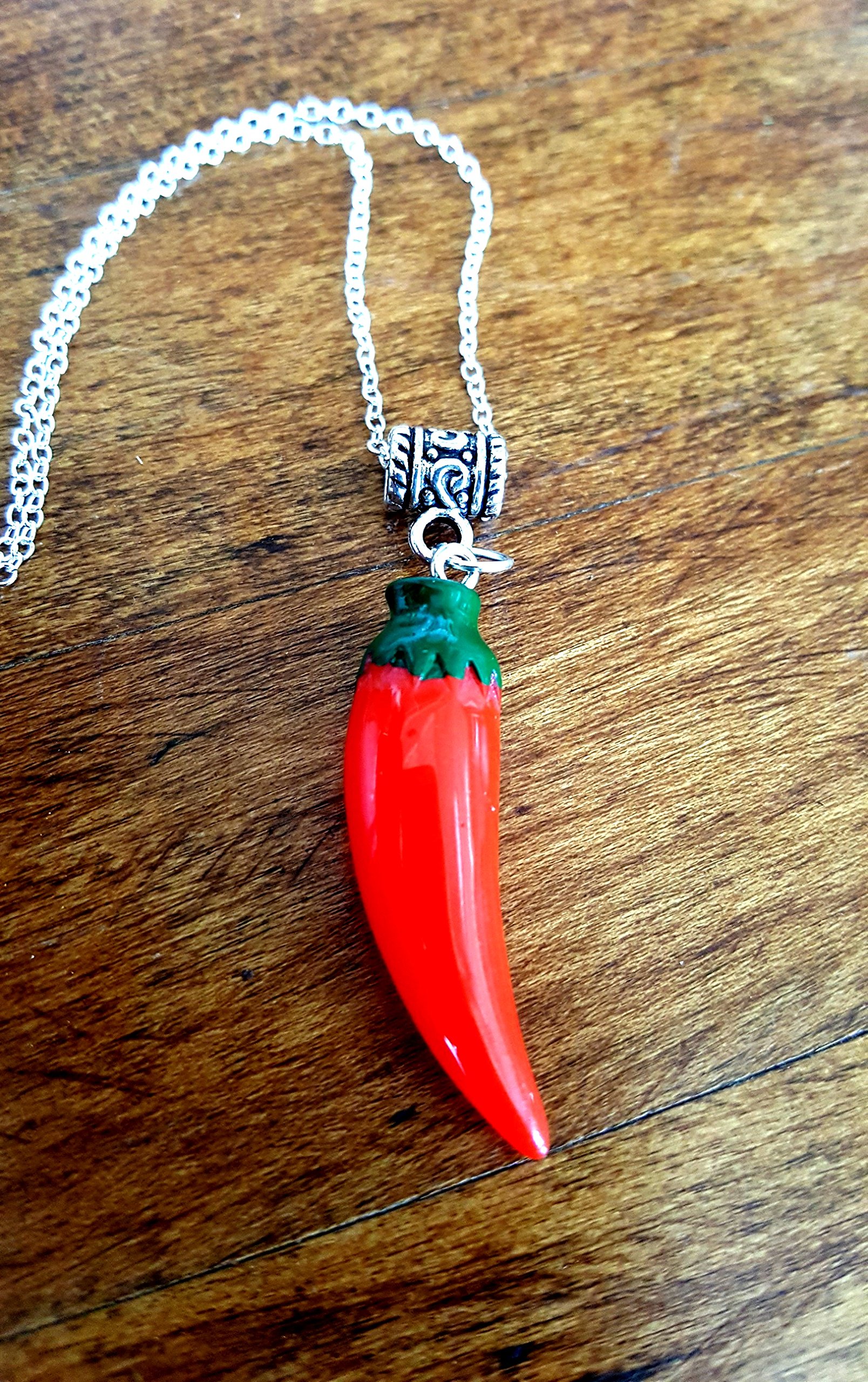 Red Chili Pepper Pendant Necklace - Handmade Bohemian Style Jewelry for Women - Perfect Gift for Christmas, Birthday & Valentine's Day - Great for Boho Fashion, Festivals & Everyday Wear