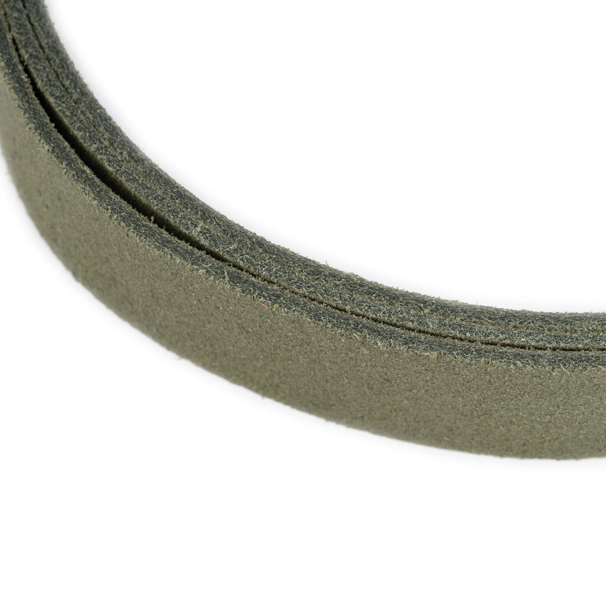 Olive Green Suede Leather Belt Strap 2.5cm - Premium Replacement for Dunhill Buckles | Perfect for Business, Casual & Formal Attire