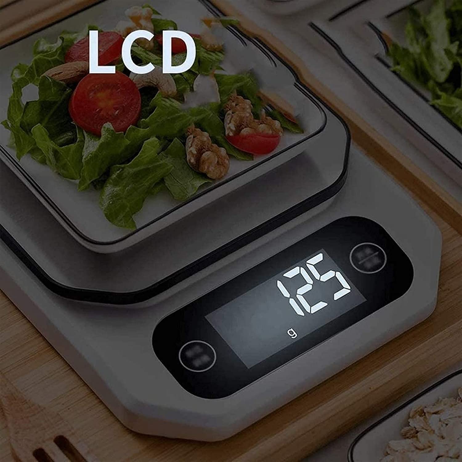 Premium Digital Kitchen Scale - 5kg/11lb Stainless Steel Food Scale with LED Display, Tare & PCS Function - Precise Weighing for Cooking, Baking, Jewelry, and Medicine | Perfect for Home Chefs, Bakers & Small Businesses