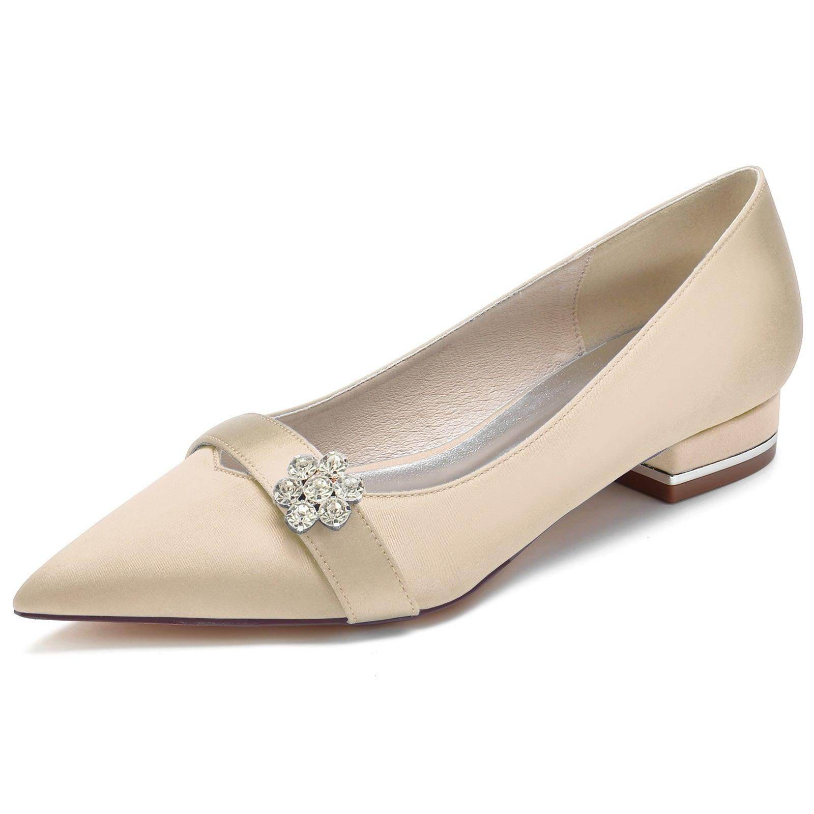 Flat Heel 2.5cm Silk-Like Comfortable Women's Shoes CK0247 - Perfect for Office, Casual Wear & Special Occasions