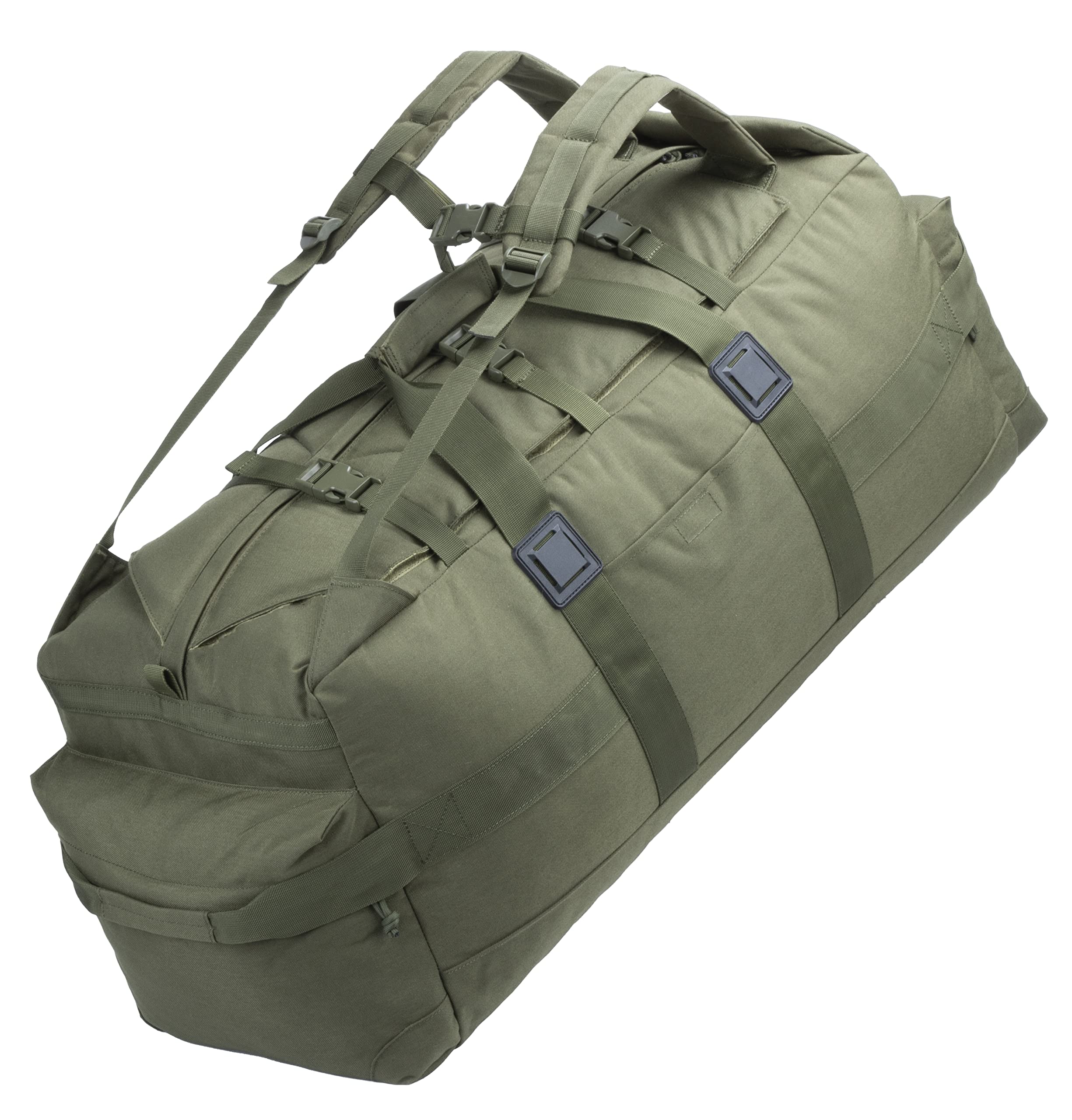 Backferry 85L Large Military Duffle Bag Backpack - Tactical Field Gear Equipment for Army Deployment, Olive Drab - Perfect for Camping, Hiking, Travel & Outdoor Adventures