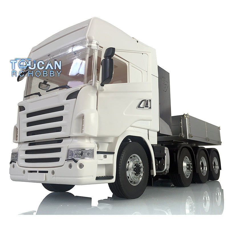 1/14 Scale 8x8 LESU RC Tractor Truck Model - Metal Chassis with Equipment Rack, Cabin Roof & High Torque 2-Speed Gearbox - Perfect for Off-Road Adventure and RC Car Collectors