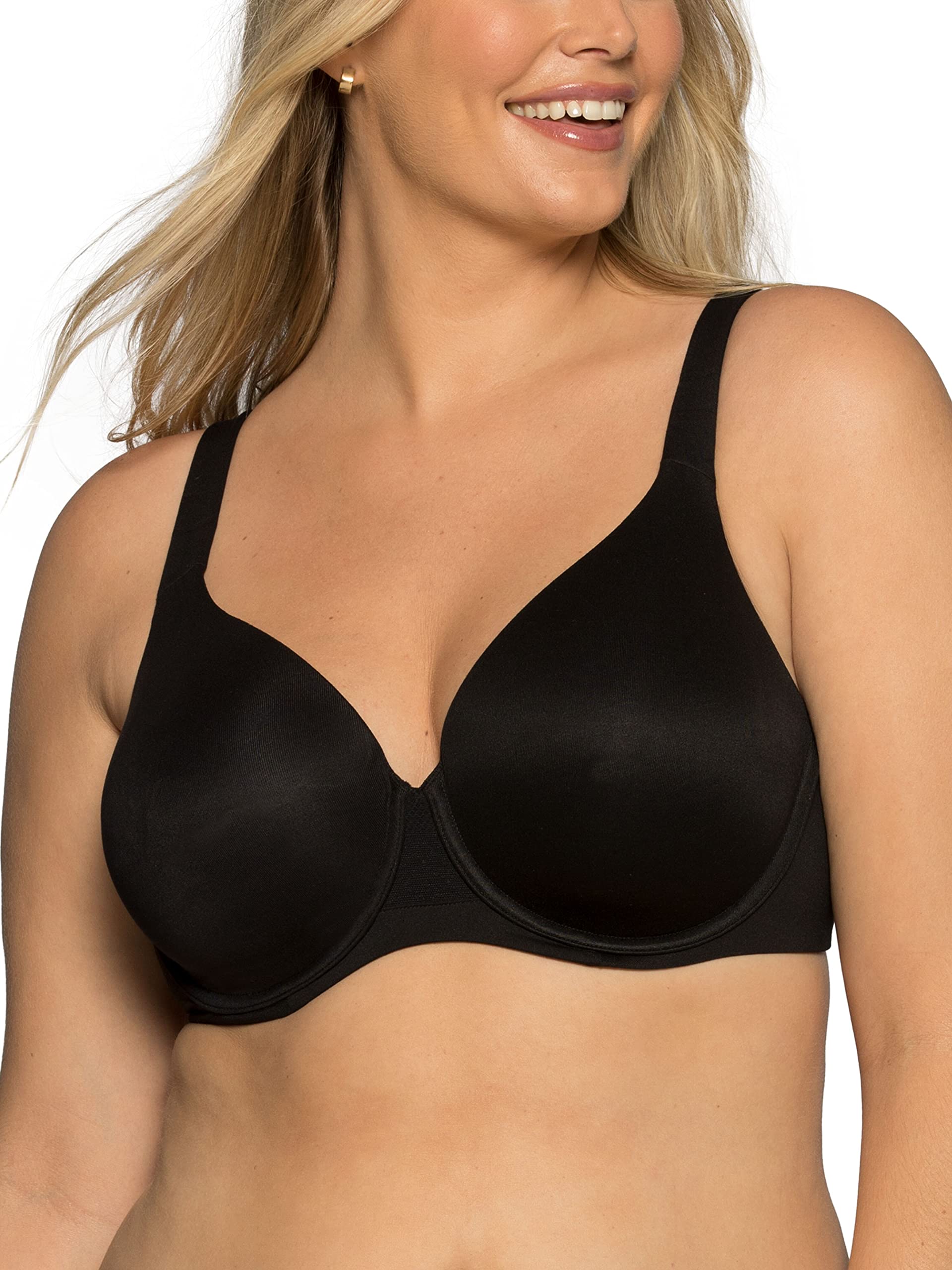 Vanity Fair Women's Beyond Comfort Bra with Light Lift & Shaping - Wireless T-Shirt Bra for Everyday Wear (34B-44DD) | Perfect for Work, Yoga & Lounge