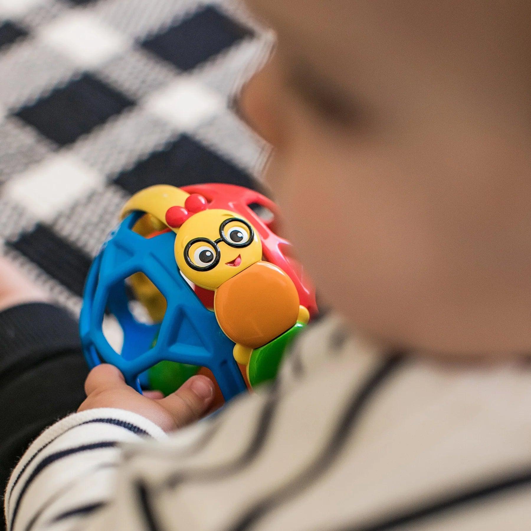 Baby Einstein Bendy Ball - Soft Teething Toy & Rattle for Infants 0-12 Months | Sensory Developmental Toy for Babies | Perfect for Playtime, Tummy Time & Soothing Sore Gums