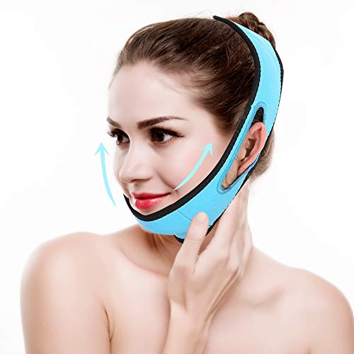 V Line Face Mask - Breathable Silicone Face Lifting Band for Slimming, Tightening & Anti-Wrinkle | Chin Contour & Neck Firming Patch | Weight Loss Belt for Women - Perfect for Home Spa, Self-Care & Beauty Routine