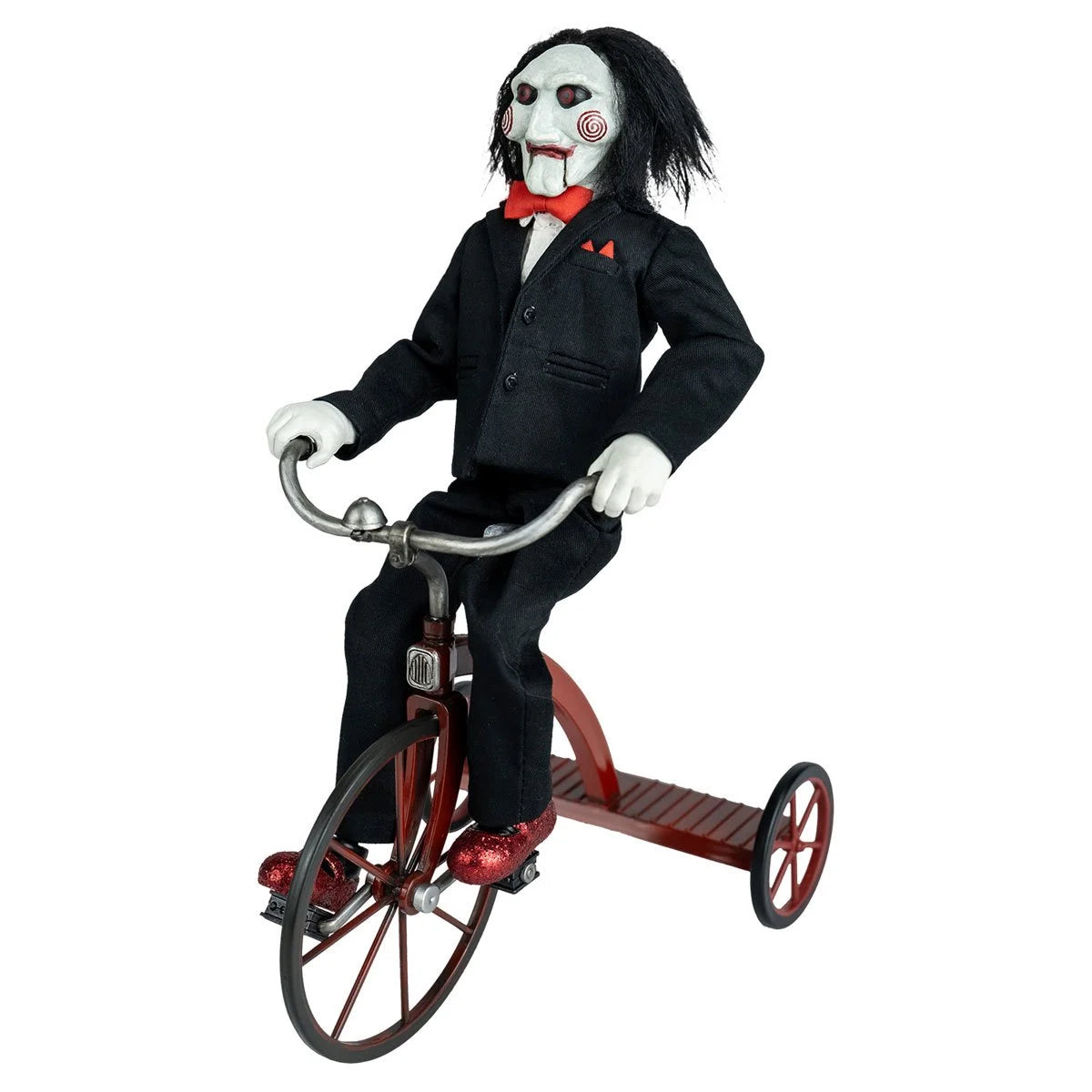 1:6 Scale Billy the Puppet with Tricycle Action Figure - Horror Movie Collectible for Saw Fans - Perfect for Display, Halloween Decor & Horror Collections