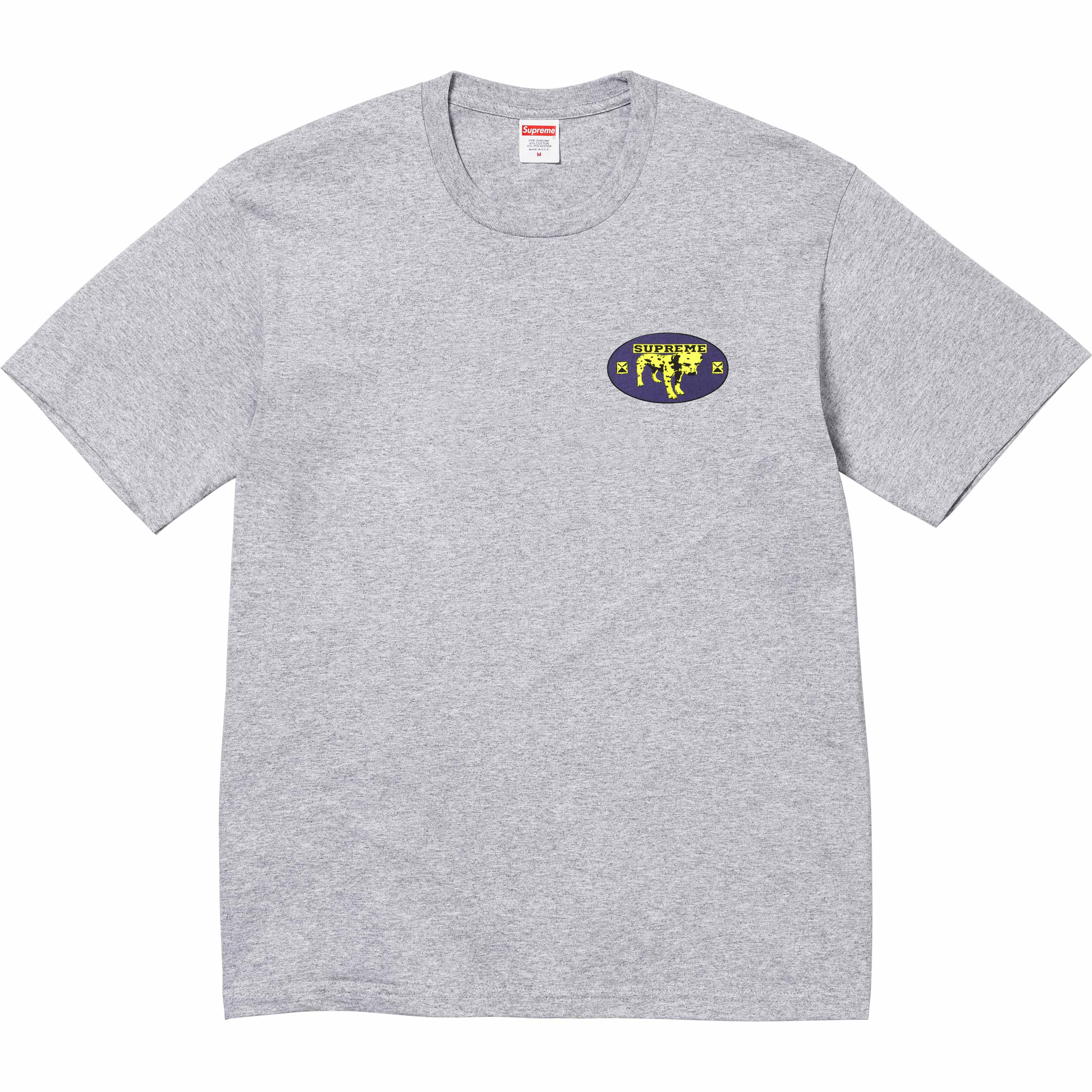 Supreme Dalmatian T-Shirt for Men & Women - Soft Heather Grey Cotton Tee - Trendy Graphic Print Casual Wear for Street Style & Daily Outfits