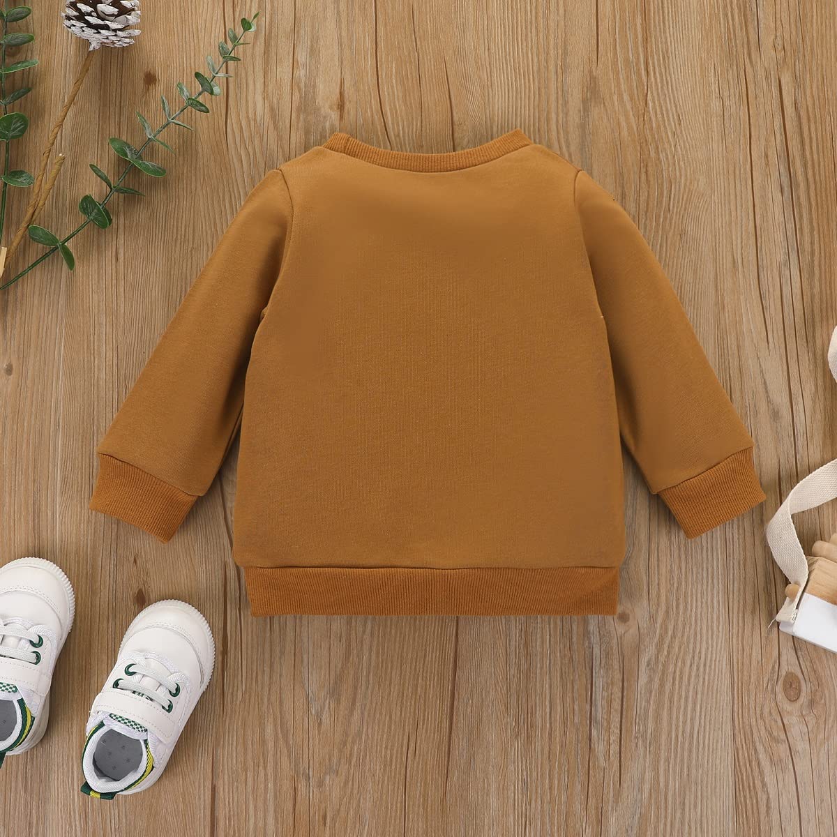 Baby & Toddler Letter Print Long Sleeve Pullover Sweatshirt - Cute Casual Outfit for Boys & Girls | Perfect for Playdates, Family Photos & Everyday Wear