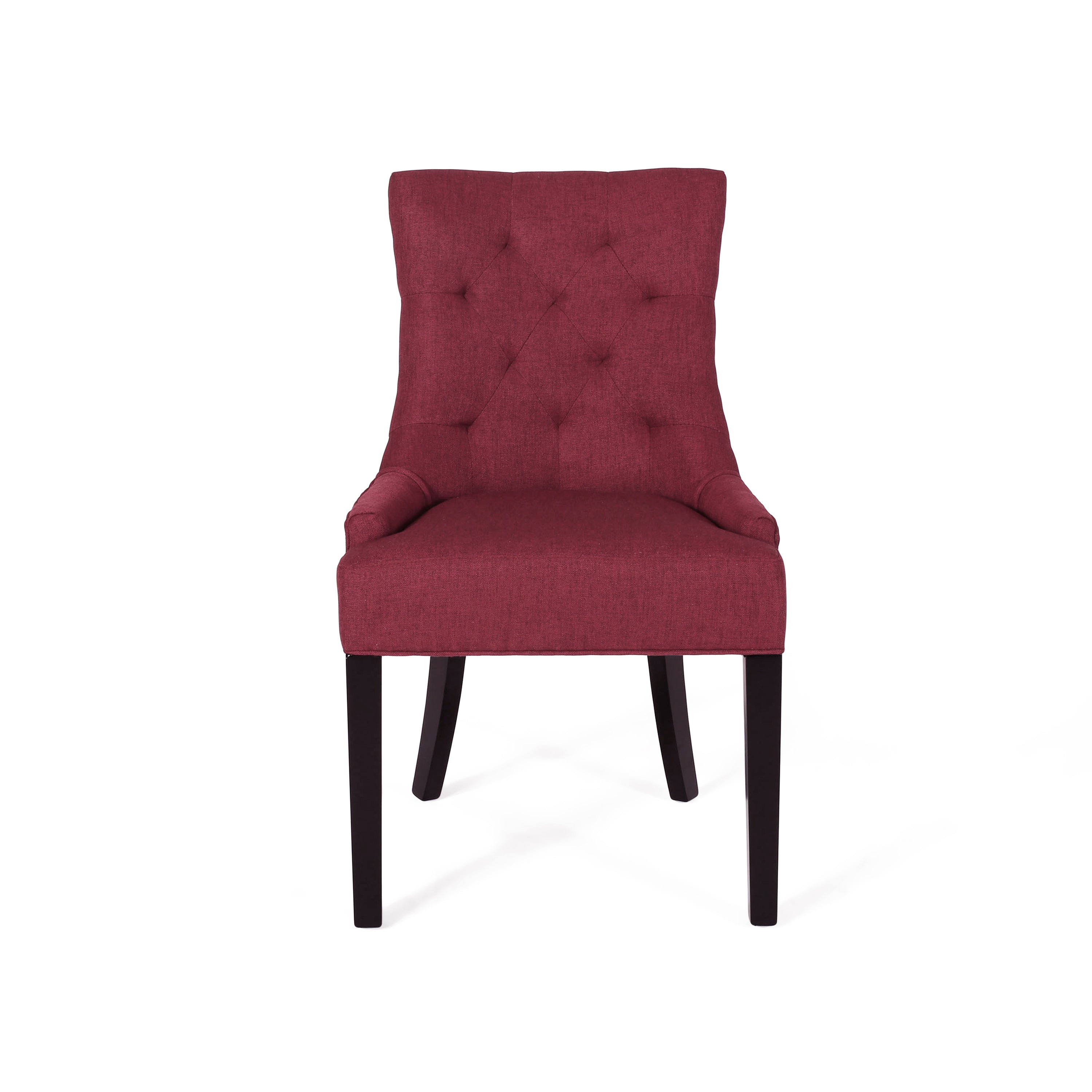 Premium Cheney Modern Dining Chairs (Set of 2) - Mid-Century Style Wooden Kitchen Chairs with Upholstered Seat - Perfect for Dining Room, Kitchen, and Home Office Decor