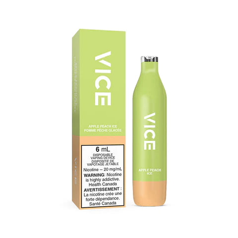 Apple Peach Ice VICE 2500 Disposable Vape Pen - Refreshing Fruit Flavors for All-Day Vaping | Perfect for Travel, Work Breaks & Relaxation