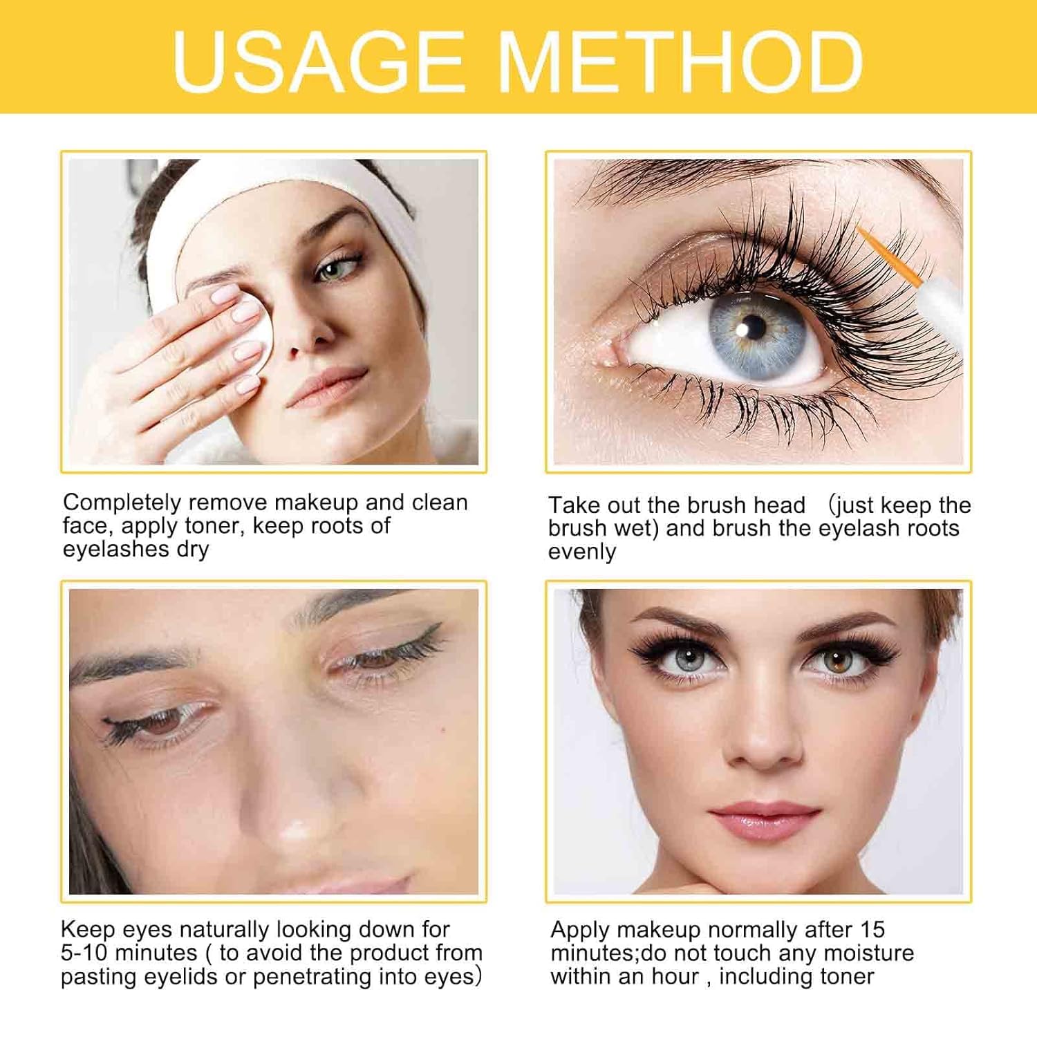 Eyelash Growth Serum for Longer & Thicker Lashes - 10ml Deep Nourishing Formula with Natural Extracts to Strengthen & Promote Lash Growth - Perfect for Daily Use & Special Occasions (1 Pack)