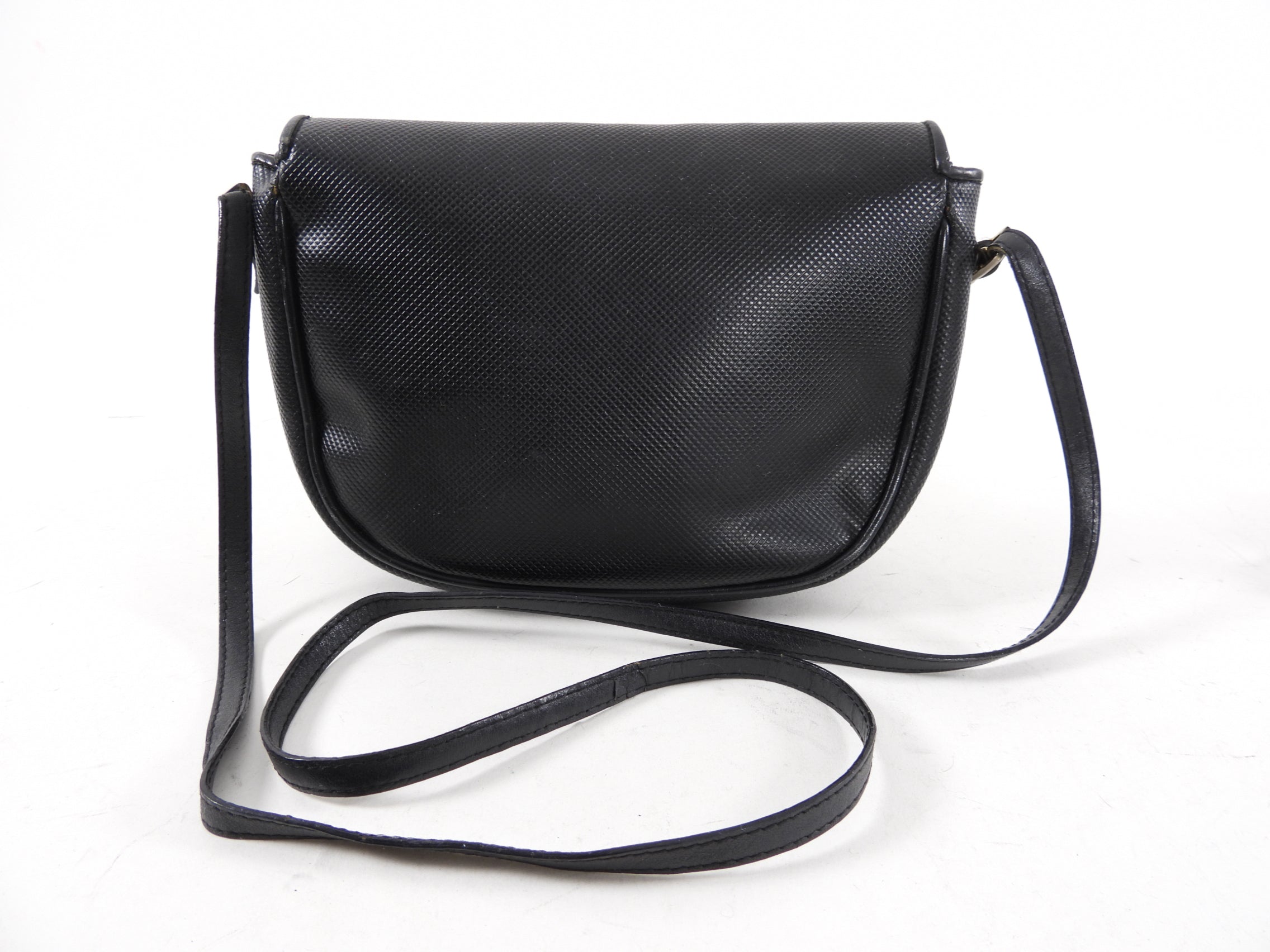 Vintage Bottega Veneta Black Leather Crossbody Bag 1980s - Perfect for Everyday Use & Night Out