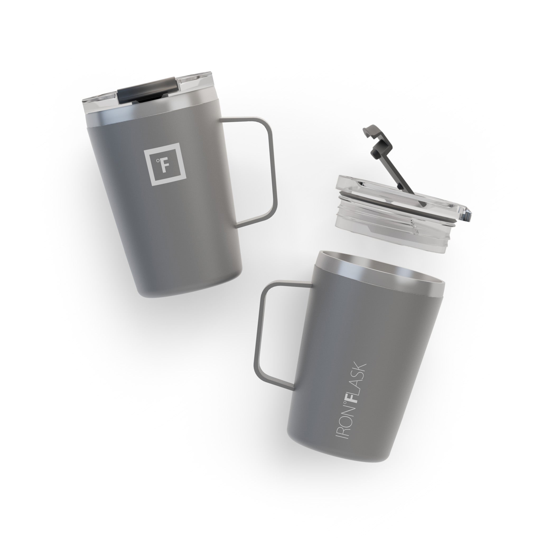 12 Oz Non-Slip Grip Coffee Mug - Insulated Travel Mug for Hot & Cold Drinks - Perfect for Office, Commute, Camping & Outdoor Activities