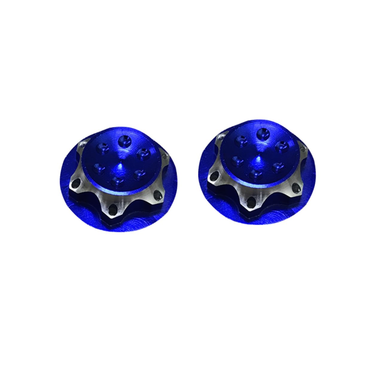 VICASKY 8-Piece Aluminum Alloy Wheel Hub Set for RC Crawler Cars - Durable RC Car Wheel Rims & Hub Covers for Off-Road Adventure, Rock Crawling & Trail Driving