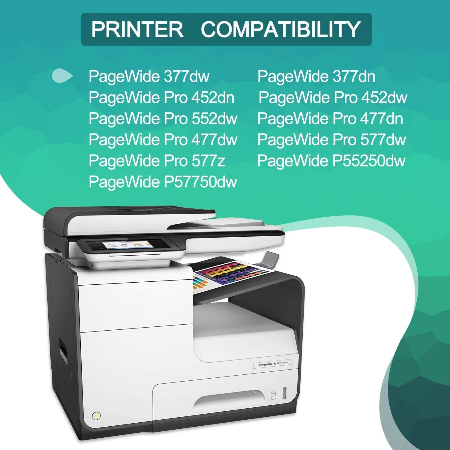 HP 972X Cyan Ink Cartridge Replacement for Pagewide Pro Printers - Home & Office Use