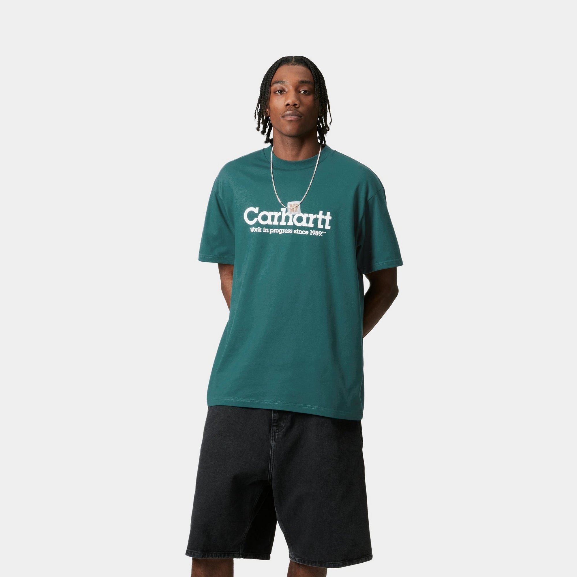 Label Script T-Shirt | Malachite Green Graphic Tee - Casual Streetwear for Men & Women | Perfect for Everyday Wear, Outings & Gifts