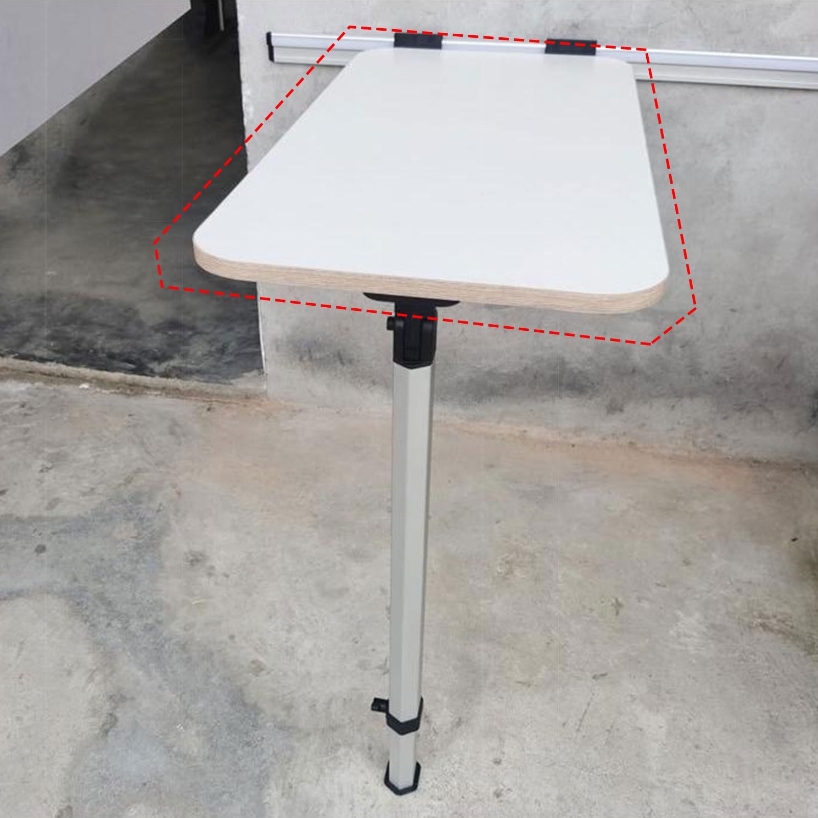 RV Table Top Replacement - Camper Dining Table & Folding Wall Mount Table for Small Spaces - Compact Design for MPV, Caravan, Boat & Yacht (Gray) | Perfect for Outdoor Camping, Road Trips & Marine Living